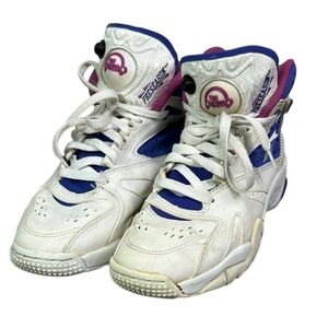 Vintage 1990s Reebok THE PUMP preseason White and Purple sneakers